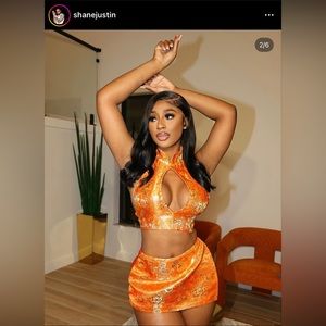 Shane Justin Chun Li skirt set.